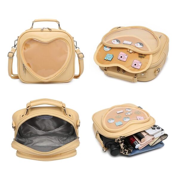 Textured Satchel Handbags For Bag Strap Satchel Crossbody Satchel Bag Top - Picture 4 of 6